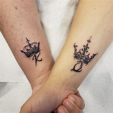 king queen tattoo|king and queen couple.